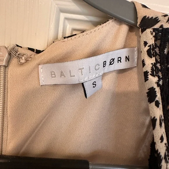 Baltic Born Leopard Print Long Sleeve Maxi Dress Size S - Picture 3 of 4